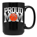 Fun Basketball Mom Gift Awesome Design Cool Quote Meme Black Coffee Mug, Gift Coffee Mug - Black