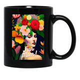 Fun Mom Black Coffee Mug, Gift Coffee Mug - Black