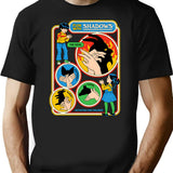 Fun With Shadows T-Shirt for Men & Women, T-Shirts Graphic Tee - Black