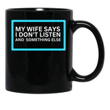 Funny Aussie Shirt Black Coffee Mug, Gift Coffee Mug - Black