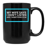 Funny Aussie Shirt Black Coffee Mug, Gift Coffee Mug - Black