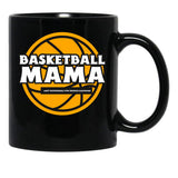 Funny Basketball Mom Black Coffee Mug, Gift Coffee Mug - Black