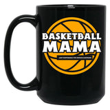 Funny Basketball Mom Black Coffee Mug, Gift Coffee Mug