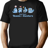 Funny Blue Cat Silly Movie Music T-Shirt for Men & Women, T-Shirts Graphic Tee - Black