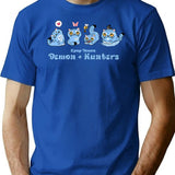 Funny Blue Cat Silly Movie Music T-Shirt for Men & Women, T-Shirts Graphic Tee - Blue