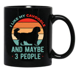 Funny Cavoodle Black Coffee Mug, Gift Coffee Mug - Black