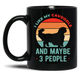 Funny Cavoodle Black Coffee Mug, Gift Coffee Mug