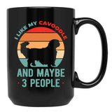 Funny Cavoodle Black Coffee Mug, Gift Coffee Mug - Black
