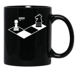 Funny Chess Shirt Chess Player Black Coffee Mug, Gift Coffee Mug - Black