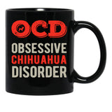 Funny Chihuahua Black Coffee Mug, Gift Coffee Mug - Black