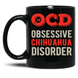Funny Chihuahua Black Coffee Mug, Gift Coffee Mug