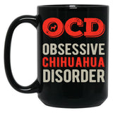 Funny Chihuahua Black Coffee Mug, Gift Coffee Mug