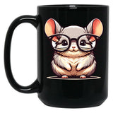 Funny Chinchilla Black Coffee Mug, Gift Coffee Mug
