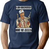 Funny Design - I Am Completely Out Of Ammo T-Shirt for Men & Women, T-Shirts Graphic Tee - Navy