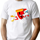 Funny Diving H2o H2o H2o Santa T-Shirt - White