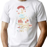 Funny Drummer Samurai No.6 Warrior Japanese Lover T-Shirt - White