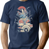 Funny Drummer Samurai No.6 Warrior Japanese Lover T-Shirt - Navy