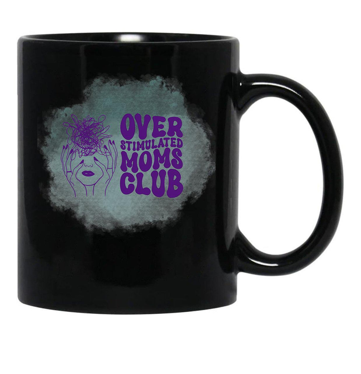 Funny Dysfunctional Family Drama Sayings Stressed Out Mom Black Coffee Mug, Gift Coffee Mug - Black
