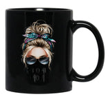 Funny F Bomb Mom Black Coffee Mug, Gift Coffee Mug - Black