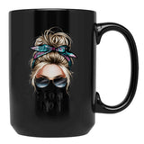 Funny F Bomb Mom Black Coffee Mug, Gift Coffee Mug - Black
