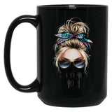 Funny F Bomb Mom Black Coffee Mug, Gift Coffee Mug
