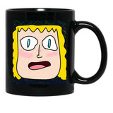 Funny Face Black Coffee Mug, Gift Coffee Mug - Black