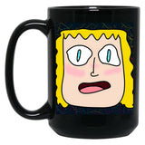 Funny Face Black Coffee Mug, Gift Coffee Mug