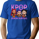 Funny Film Cartoon Vintage Style T-Shirt for Men & Women, T-Shirts Graphic Tee - Blue