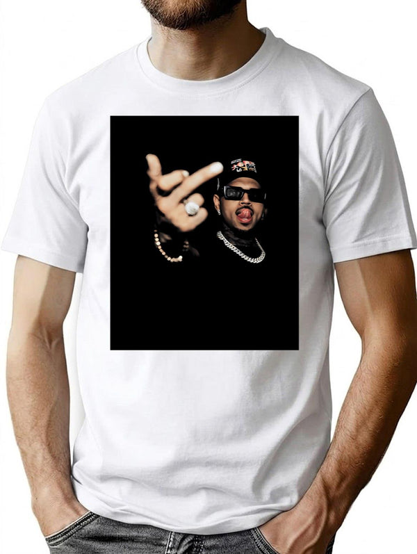 Funny Finger T-Shirt - Sarcastic Humor Graphic Tee - White