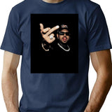 Funny Finger T-Shirt - Sarcastic Humor Graphic Tee - Navy