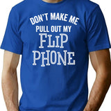 Funny Flip Phone Cellular Retro Vintage Change Resistant Technology T-Shirt - Blue