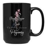 Funny Forget Sugar And Spice I'M Full Of Sarcasm And Profanity Word With Girl Art Black Coffee Mug, Gift Coffee Mug - Black