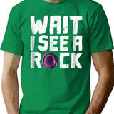 Funny Geologist Rock Hounding Geode Vintage T-Shirt - Green