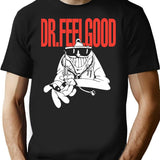 Funny Gift For Animal Dr Feelgood Dark Grey Vintage Photograp T-Shirt - Black