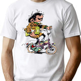 Funny Gift For Fantasio Spirou Retro Vintage T-Shirt - White