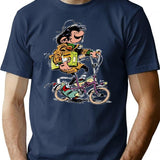 Funny Gift For Fantasio Spirou Retro Vintage T-Shirt - Navy