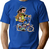 Funny Gift For Fantasio Spirou Retro Vintage T-Shirt - Blue