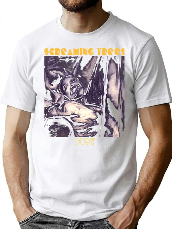 Funny Gift For Screaming Grunge Trees Vintage Photograp T-Shirt - White
