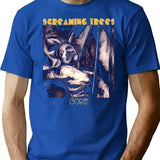 Funny Gift For Screaming Grunge Trees Vintage Photograp T-Shirt - Blue