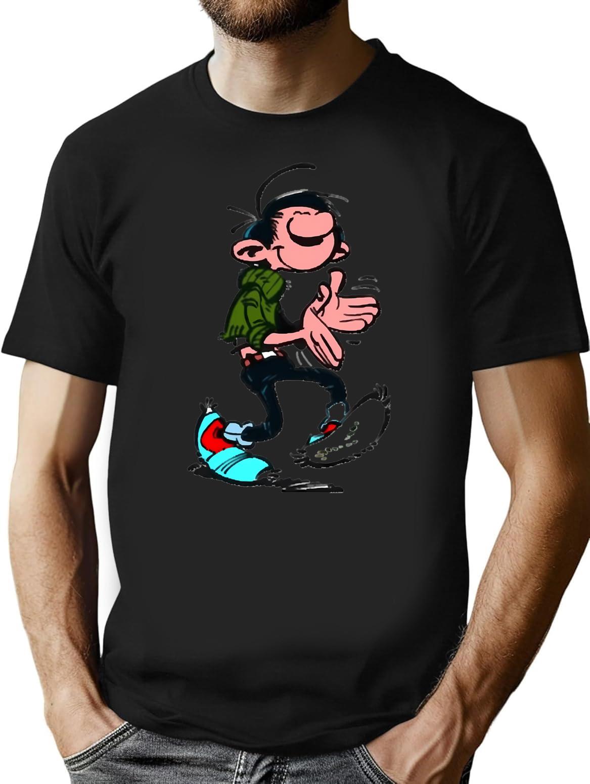 Funny Gift For Spirou Paper Vintage Photograp T-Shirt - Black