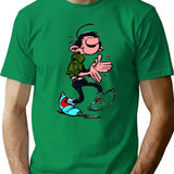 Funny Gift For Spirou Paper Vintage Photograp T-Shirt - Green