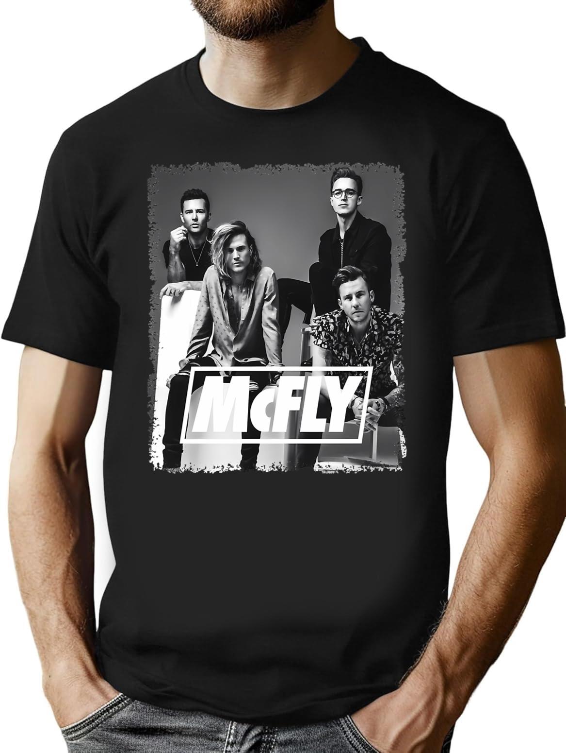 Funny Gift Mcfly Band Art Vintage T-Shirt - Black