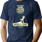 Funny Gift One More Light Vintage Fans Gift Vintage Rock Metal Band T-Shirt - Navy