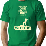 Funny Gift One More Light Vintage Fans Gift Vintage Rock Metal Band T-Shirt - Green