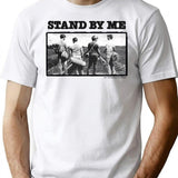 Funny Gift Stand By Me 4 Boys On The Tracks Scene T-Shirt - White