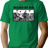 Funny Gift Stand By Me 4 Boys On The Tracks Scene T-Shirt - Green