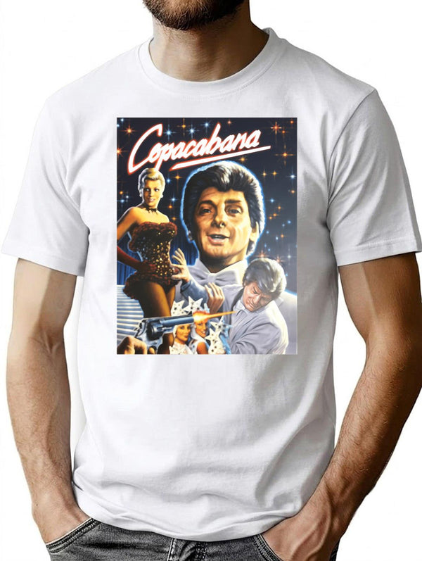 Funny Gifts Beautiful Model Copacabana Door Vintage Photograp T-Shirt - White