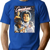 Funny Gifts Beautiful Model Copacabana Door Vintage Photograp T-Shirt - Blue