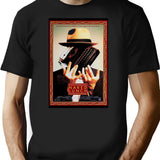 Funny Gifts Beautiful Model Naked Lunch Poster Vintage Photograp T-Shirt - Black