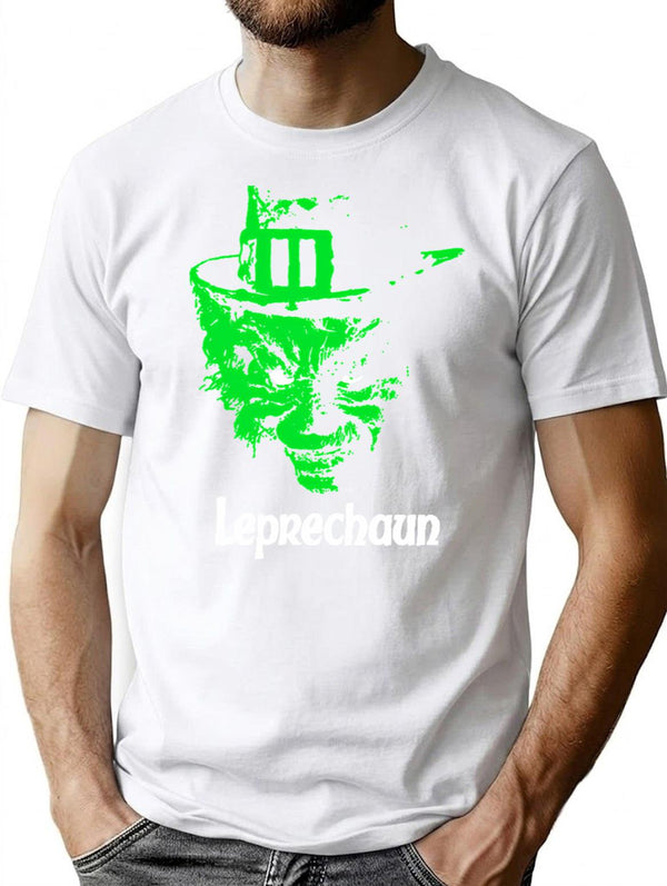 Funny Gifts Boy Girl Leprechaun Retro Vintage T-Shirt - White
